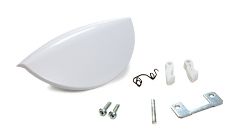 Ручка люка белая для стиральной машины Candy 49001136 91942583 DHL003CY