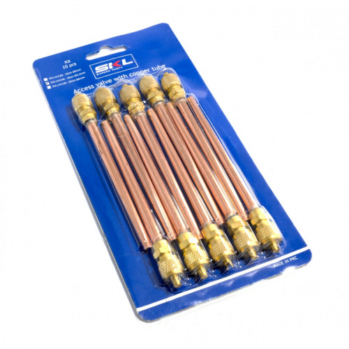 Клапан доступа с медной пробкой 10 см Ø6,3mm набор 10 шт SVL104UN