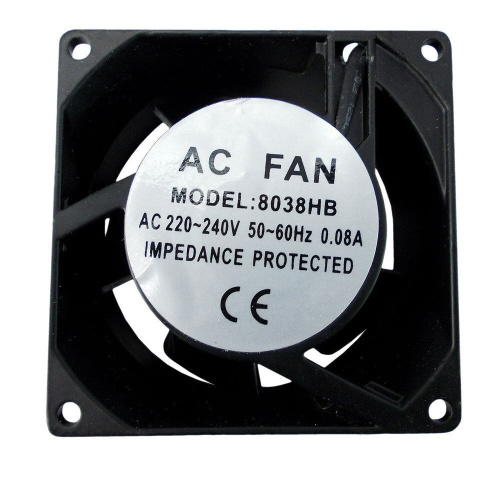 Вентилятор осевой компактный для техники RW-SPB8038HBL