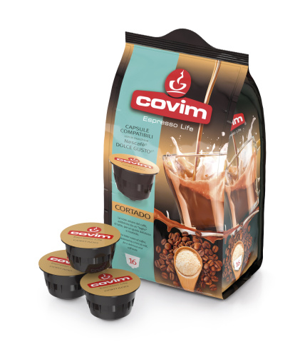 Кофе в капсулах COMPATIBILI DG FLOWPACK CORTADO 16 шт.