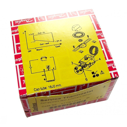 Термостаты холодильника (набор) 077B7002 1 D 2C PB капилляры 1300mm Danfoss TRF002DF