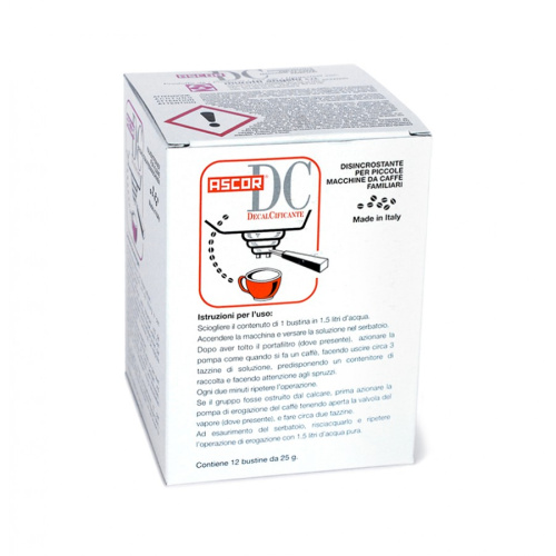 Средство против накипи для кофе-машин 12 шт по 25гр ASCOR DET209UN
