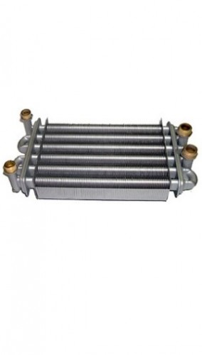 Теплообменник битермический для газового котла Riga 18 квт R-18 Bi