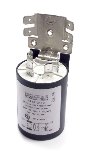 Конденсатор / SH 0,47μF (x2) ± 10% 0,68 M Ом, 2 x 0,010 мкФ (Y2) + 2x0,5 мГ, 250 В - 50/60 Гц - 10 А