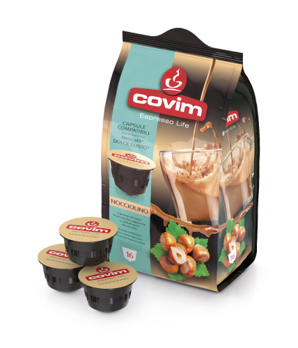 Кофе в капсулах COMPATIBILI DG FLOWPACK NOCCIOLINO 16 шт.