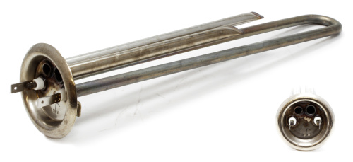 Тэны для плоского водонагревателя / 1300W, 230V / Длина: 310мм / Фланец: 64мм / Резьба М4 под анод /