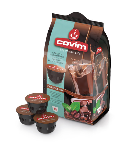 Кофе в капсулах COMPATIBILI DG FLOWPACK CIOCCOLATA 16 шт.