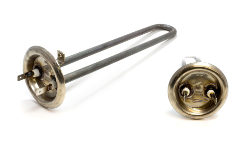 Тэн для водонагревателя / 500, 700W, 220V / Длина: 270mm / Фланец 64мм / Крепление М4 под а