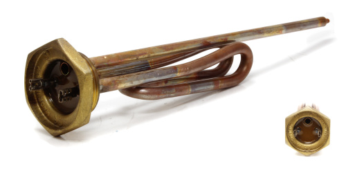 Тэн для водонагревателя 1''1/4, 2500W 220V Длина 260 + 153 мм Universale WTH124UN