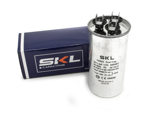 Конденсатор кондиционирования SKL 50 + 40 6μF.50/60 Гц / Размеры:Ø50x120mm / CAP403UN