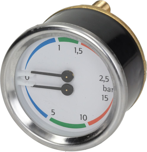 Манометр бойлера и насоса для кофемашины Ascaso Brugnetti-Aurora ø 60 мм 2,5 bar 15 bar 1245503