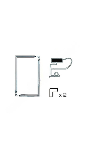 Уплотнитель двери холодильника универсальный 1300x700 00122044