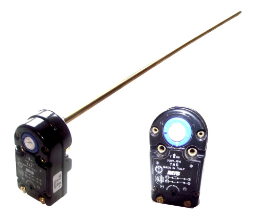 Термостат для водонагревателя / Тип: TAS-N 450, 16A, 250V, 72 / 90C ° / Длина термостата: 450 мм / A