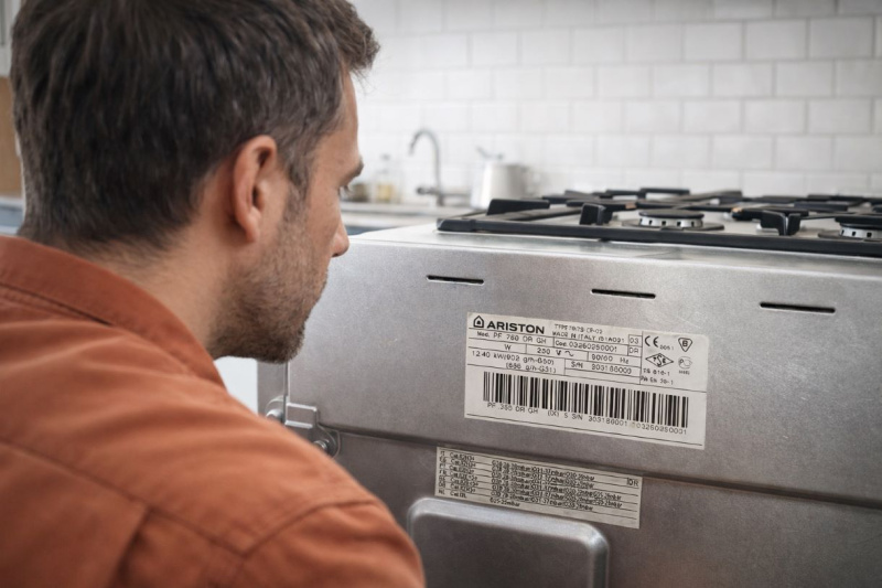 Где находится маркировка газовой плиты?