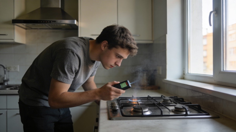 Как проверить утечку газа из плиты дома?
