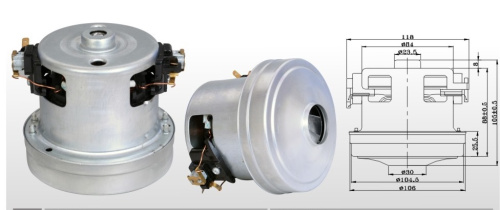 Мотор для пылесоса 1400вт VAC064UN