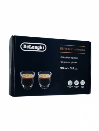 Набор стаканов Delonghi Espresso 90 мл 6 шт DLSC300 5513284431