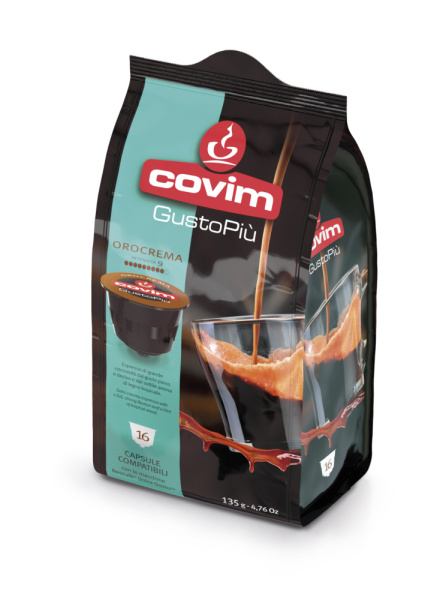 Кофе в капсулах GUSTOPIU FLOWPACK OROCREMA 16 шт.