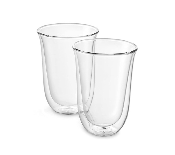 Набор стаканов Delonghi Latte Macchiato 220 мл 2 шт DLSC312 5513284171 5513214611