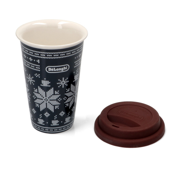 Термокружка новогодняя керамическая 300 мл Delonghi DLSC076 AS00004914