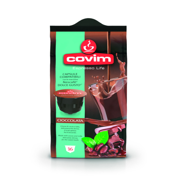 Кофе в капсулах COMPATIBILI DG FLOWPACK CIOCCOLATA 16 шт.