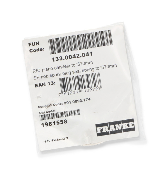 Свеча поджига h=28mm L=548mm для газовой панели Franke 133.0042.041