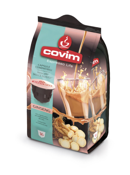 Кофе в капсулах COMPATIBILI DG FLOWPACK GINSENG 16 шт.