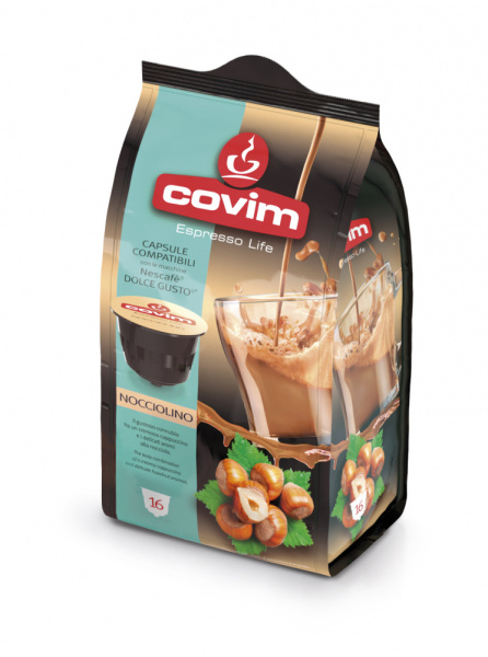 Кофе в капсулах COMPATIBILI DG FLOWPACK NOCCIOLINO 16 шт. Кофе в капсулах COMPATIBILI DG FLOWPACK NOCCIOLINO 16 шт.