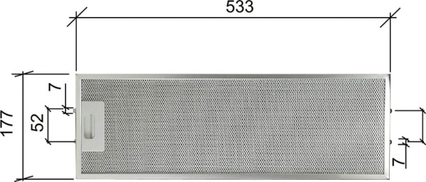 Фильтр жироулавливающий для вытяжки Elica Indesit GF023C C00098625