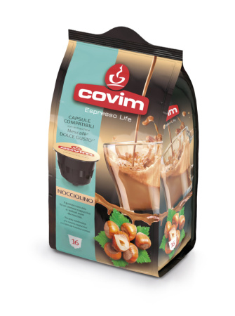 Кофе в капсулах COMPATIBILI DG FLOWPACK NOCCIOLINO 16 шт.