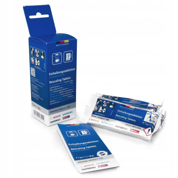 Таблетки удаления накипи для кофемашин Bosch 6 шт 00310967 DET201BO Таблетки удаления накипи для кофемашин Bosch 6 шт 00310967 DET201BO