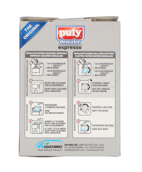 Жидкое средство удаления накипи Puly для кофемашин и электрочайников DET238UN 