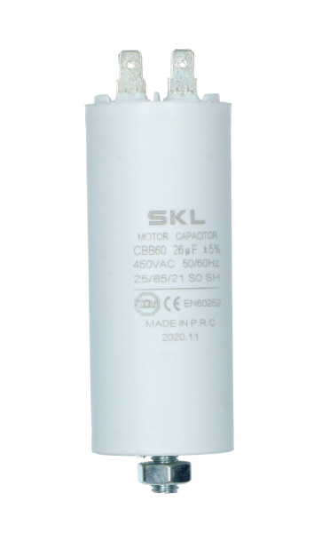 Конденсатор 26μF WB40, 450 В размер:Ø40x95 мм Universale CAP529UN