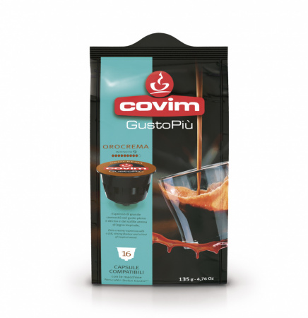 Кофе в капсулах GUSTOPIU FLOWPACK OROCREMA 16 шт.