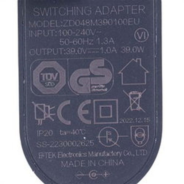 Блок питания зарядное устройство 39v для пылесоса Tefal SS-2230002625