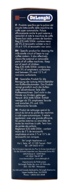 Средство очистки капучинатора для кофемашины DeLonghi DLSC550 Milk Clean 5532122000 SER30 5513281861