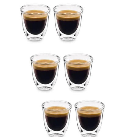 Набор стаканов Delonghi Espresso 90 мл 6 шт DLSC300 5513284431