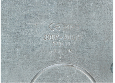 Конфорка чугунная для электроплиты 220*220 мм 2000 Вт COK080UN