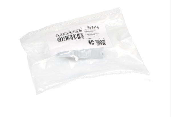 Держатель верхней крышки левый белый для отдельностоящей газовой плиты Bosch 00614468