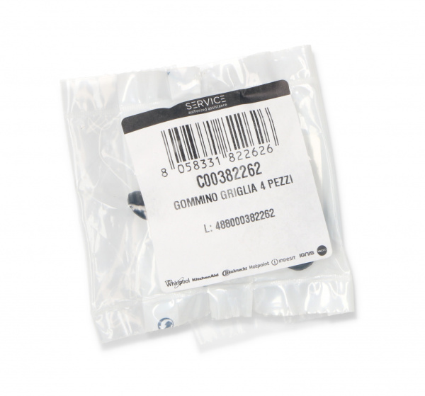 Ножки опорные для решётки варочной панели 4шт Indesit, Ariston, Whirlpool C00382262